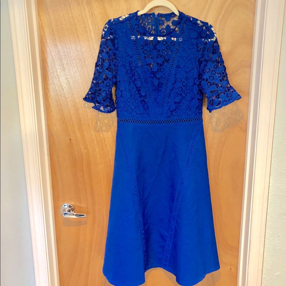 Blue Crochet/Lace ASOS Dress